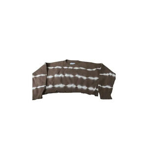 Pistola Women's M Brown Tie-Dye Crew Neck Pullover Sweater Casual Knit
